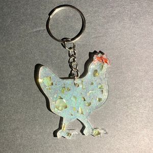 (SOLD OUT) Resin Chicken Keychain - AngelsWalkAmongst