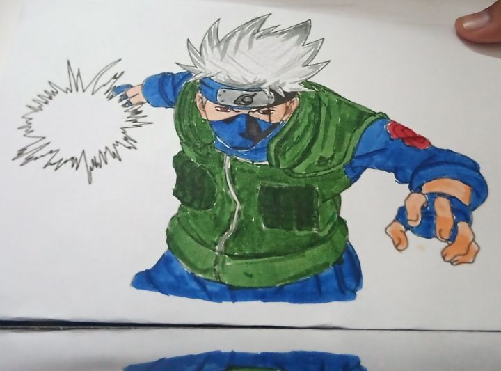 How to draw the face of Kakashi Hatake (Naruto) - Sketchok easy drawing  guides-saigonsouth.com.vn