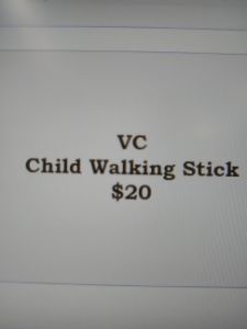 V walking Stick Child Size - BywaysArt