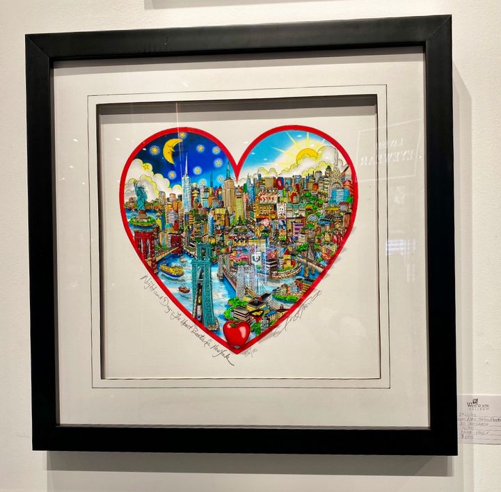 Night and Day The Heart Beats for NY - Charles Fazzino - Digital