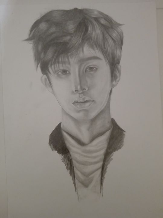 Pencil portrait kpop - Baldau Corina - Drawings & Illustration, People ...