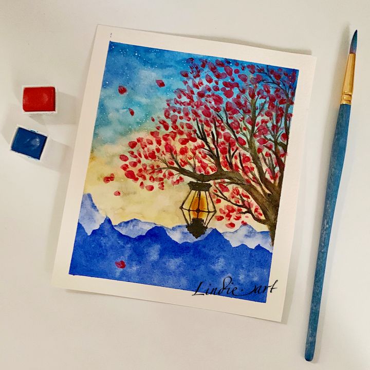 Drawing Paper Watercolor Painting