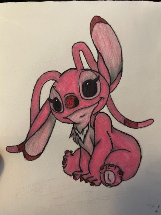 How to Draw Pink Stitch with Colorful Markers  Lilo & Stitch - Easy and  Fun for beginners 
