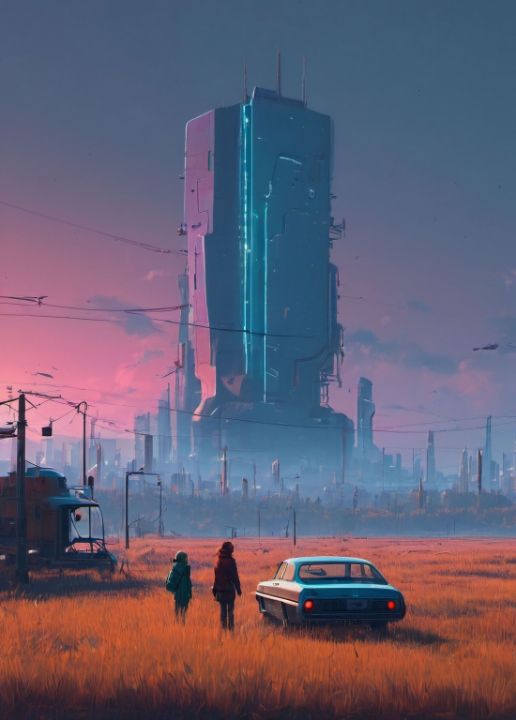 Dystopian future - ArtsFuture - Digital Art & AI, Landscapes & Nature ...