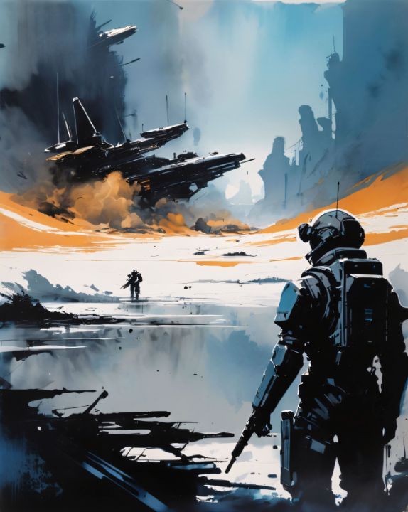 Soldier on a distant planet - ArtsFuture - Digital Art & AI, Fantasy ...