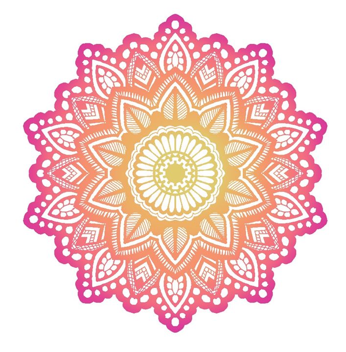 Pink Mandala - Art By Rhi Rhi - Drawings & Illustration, Abstract