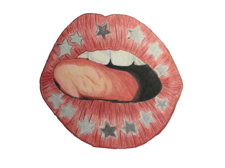 star lips - Art By Rhi Rhi