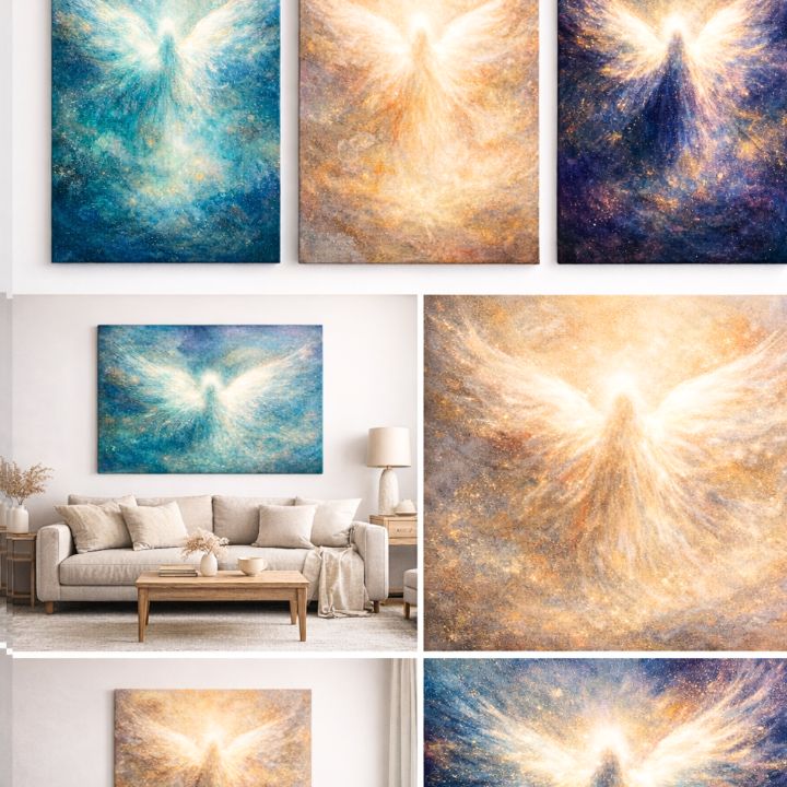 Abstract Angel Colection - Ethereal Light Gallery - Paintings & Prints ...