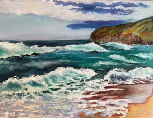 Summer beach - Paint me plus by Yana Wiggins
