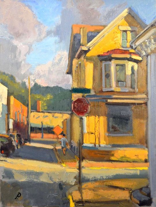 YELLOW HOUSE CLAY STREET I - William Pfahl-Fine Art - Paintings ...