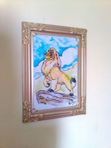 GLASS PAINTING (LION) - KNB ONLINE RETAIL