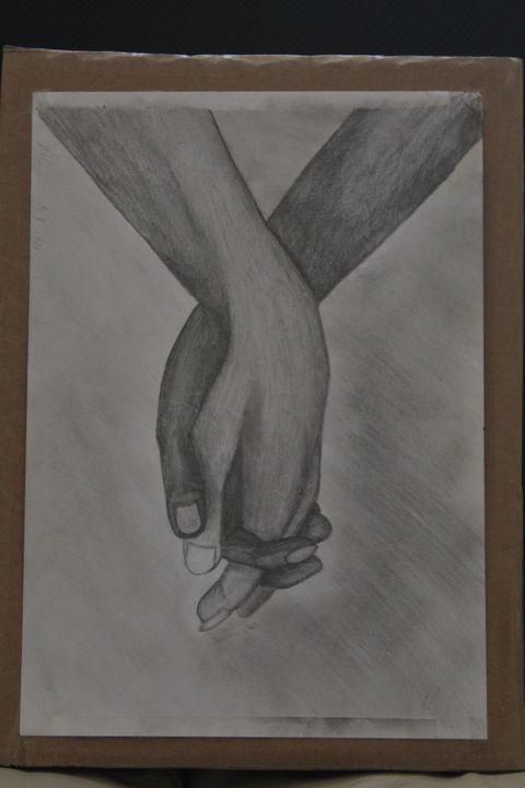 drawings of people holding each other