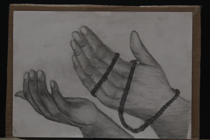 Praying Hands Realistic Hand Drawing Drawings Illustration People Figures Male Form Other Male Form Artpal