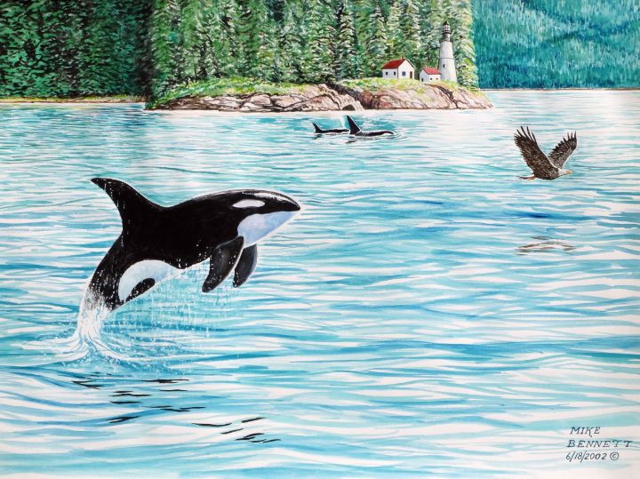 Northwest Passage #2 - Mike Bennett Artist - Paintings & Prints, Animals, Birds, & Fish, Aquatic ...