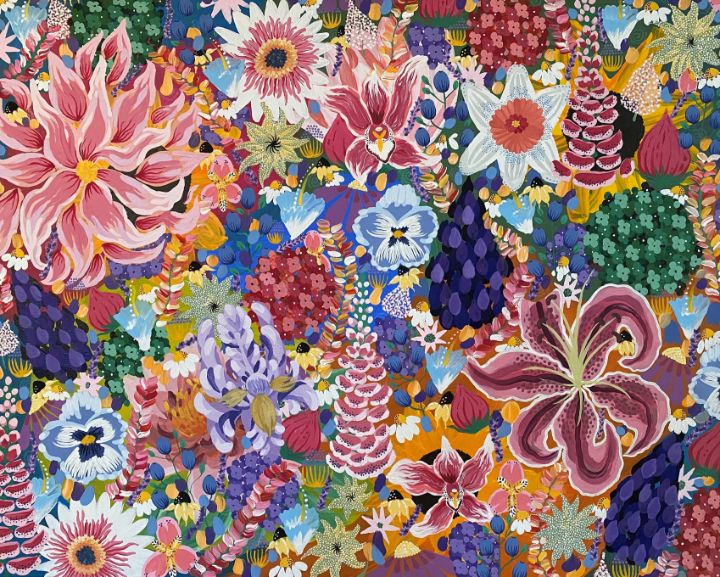 Flowers Flowers Everywhere Flowers Pop of Color Paintings & Prints