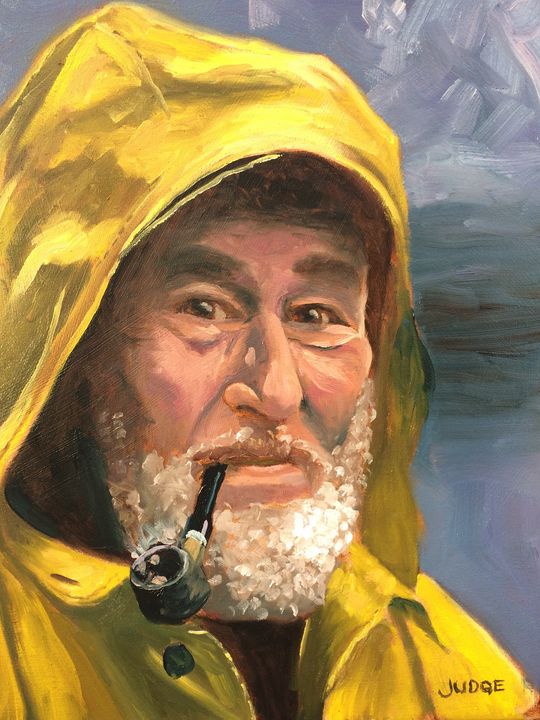Old Fisherman - Tim Judge Fine Art - Paintings & Prints, People & Figures,  Portraits, Male - ArtPal