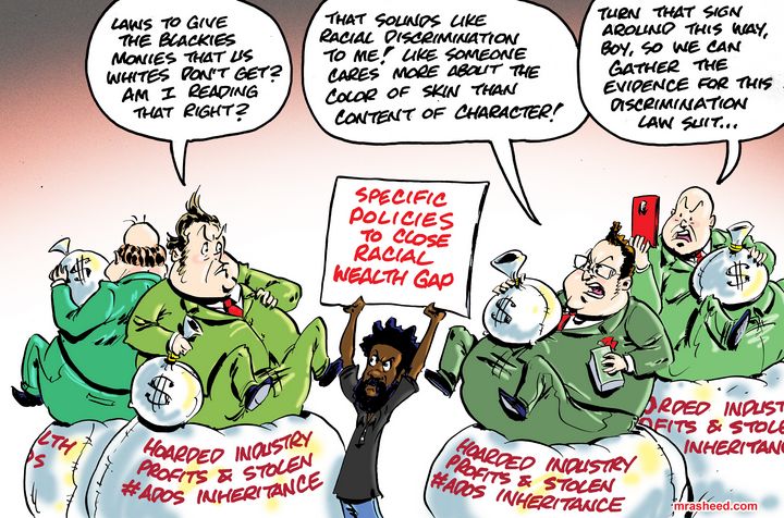 The Hurdle to Equity - M. Rasheed Cartoons