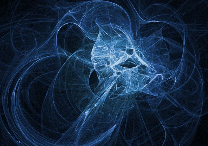Shades of Blue Plasma Fractal - Fantastic Fractals - Digital Art ...