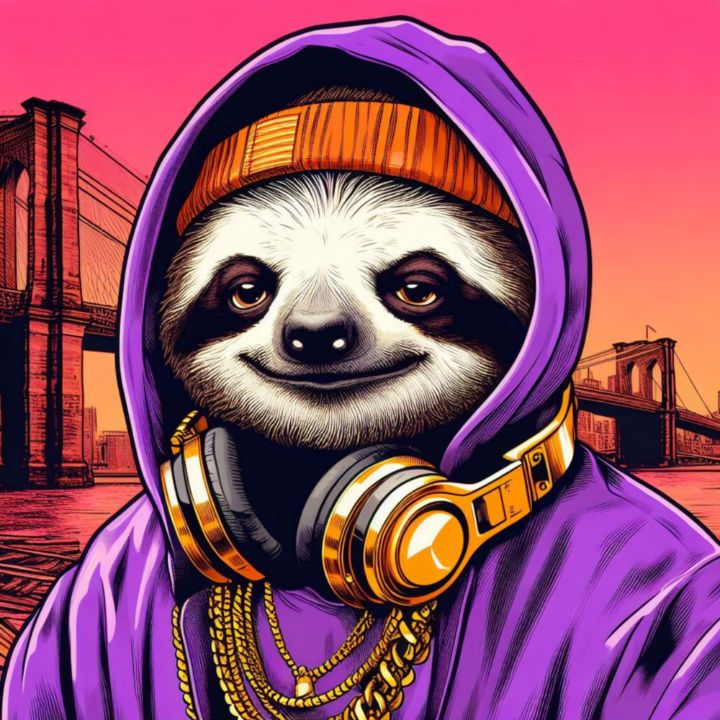 Deejay Sloth in the Middle-Brooklyn - IMPACTEES STREETWEAR: ARTWORKS ...