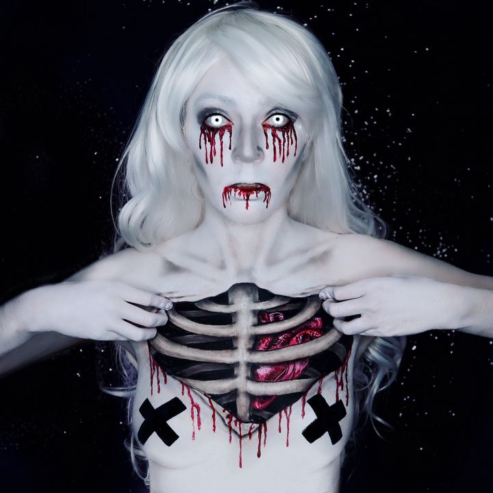 Ripped Open - Katie Cole Body Painting - Paintings & Prints