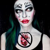 Corpse Bride/Jack Skellington mashup - Katie Cole Body Painting