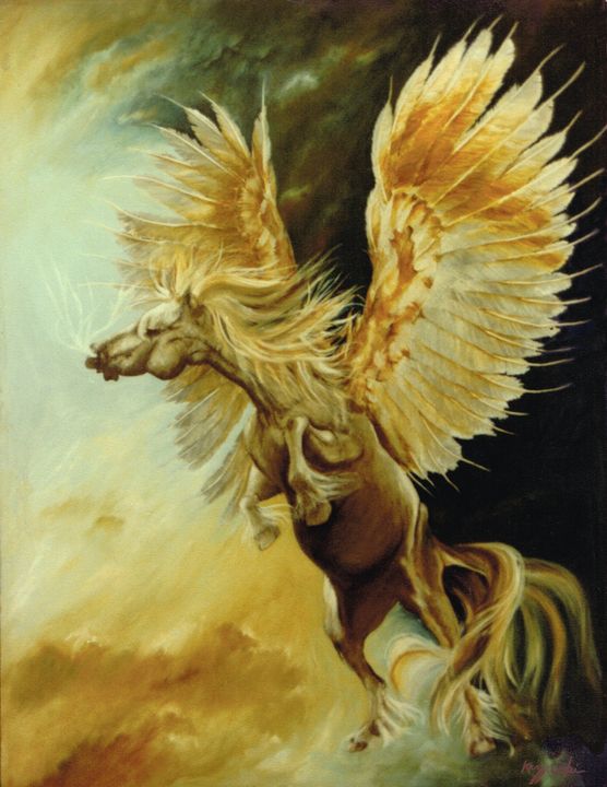 Pegasus In Flight - Daniel Krzywicki