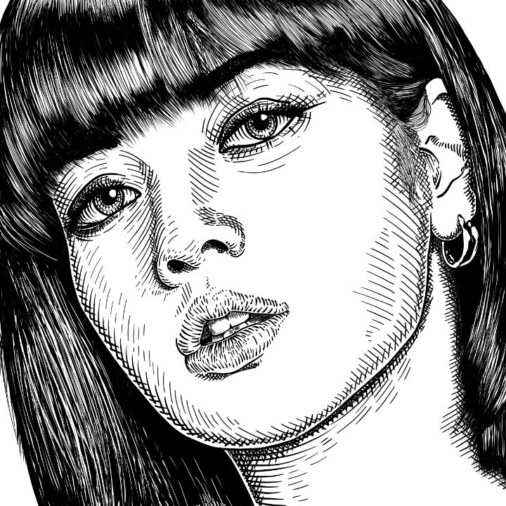 ArtStation - Lisa blackpink realistic portrait drawing by RCARTWORK