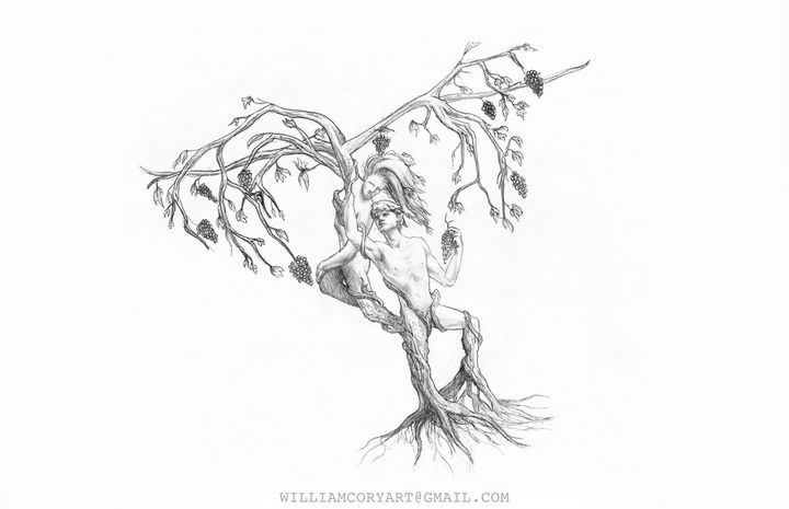 Tree Personification Drawing Tree People - William Cory - Drawings & Illustration, People & Figures ...