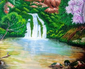 Waterfall scenery