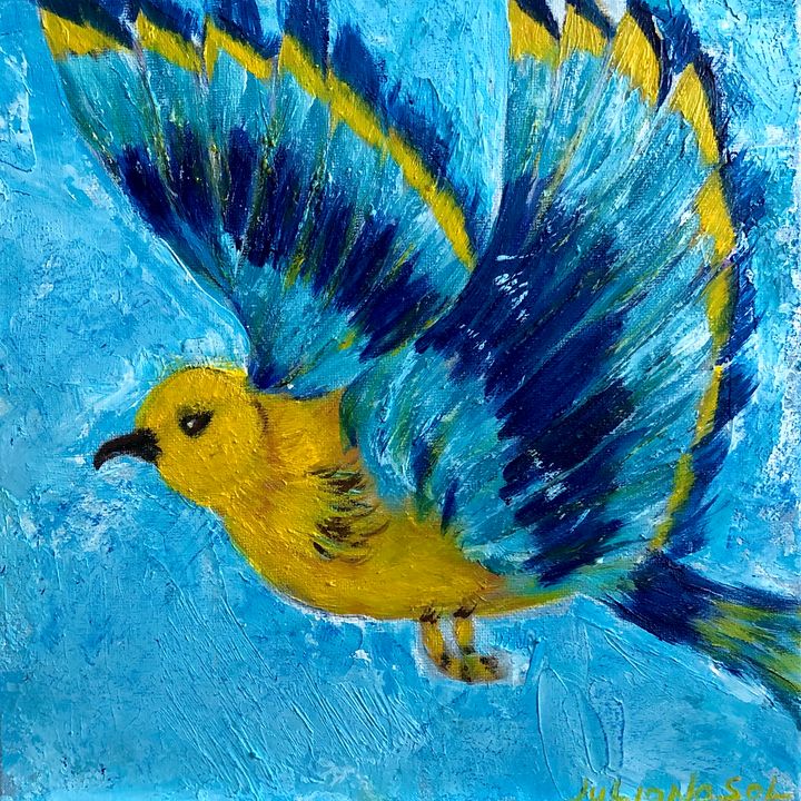 Phoenix 2021 Julianasol Paintings Prints Animals Birds Fish Birds Bird Of Paradise Artpal