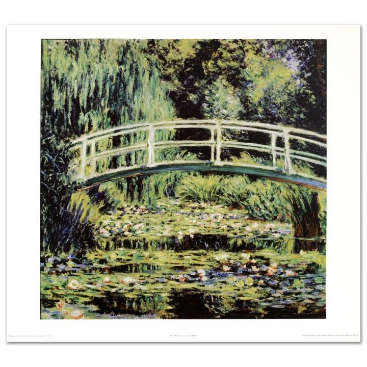 Monet (1840-1926), "White Waterlilie - Virginia