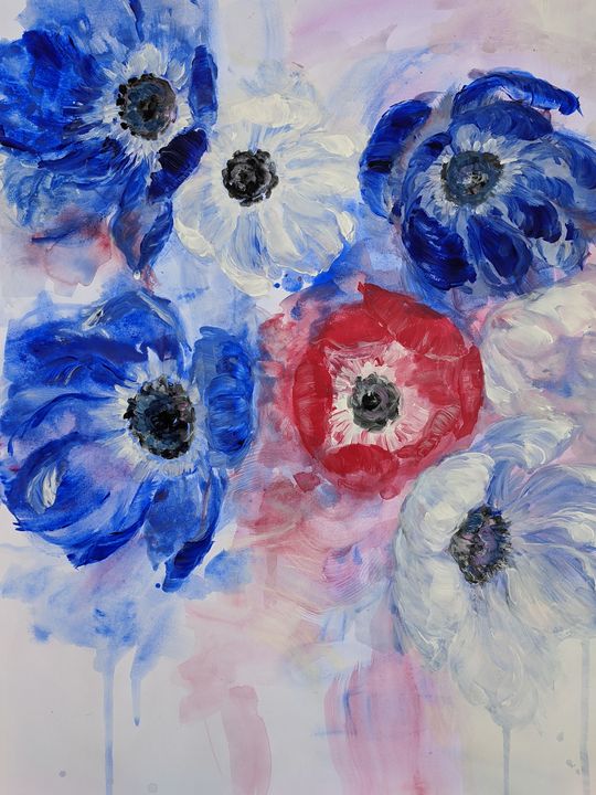 Tricolore Flowers - Sylvie Carter