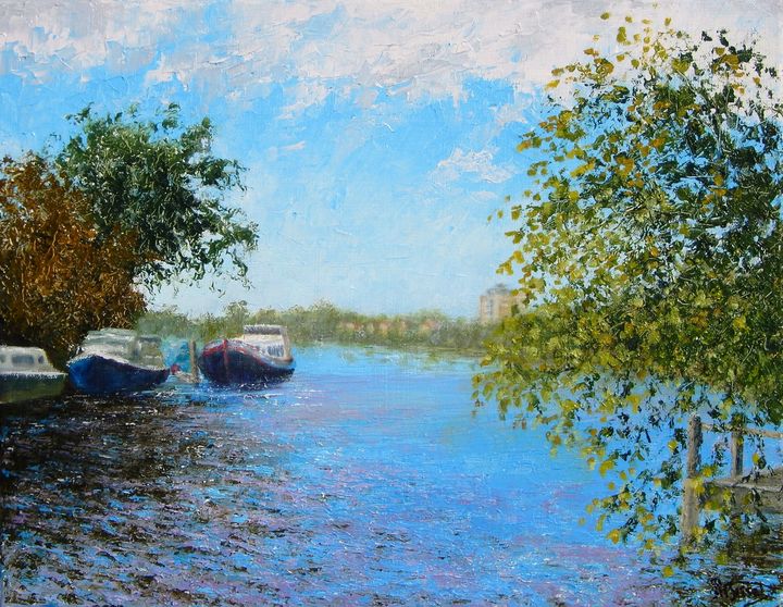 Boats on the River - Arnold Bisset