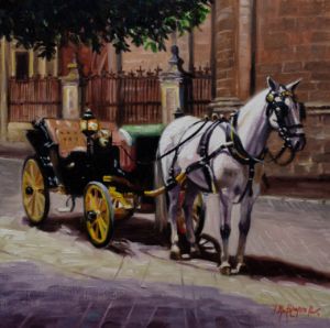 Lonely Carriage in Seville