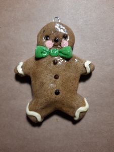 Gingerbread Man Dough Ornament