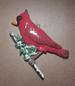 Christmas Cardinal Dough Ornament