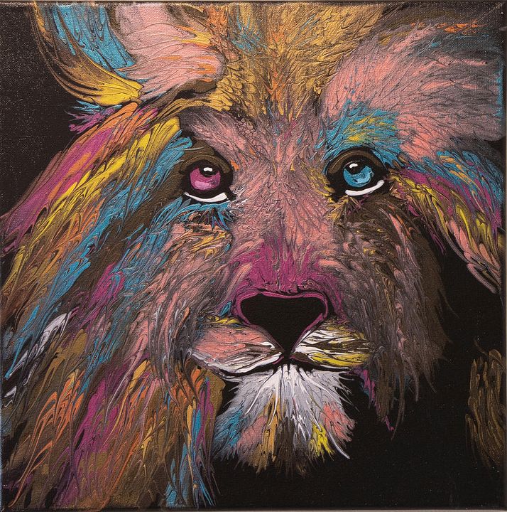 Lion abstract-1 - Becky Beisiegel