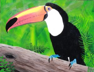 Toucan Original acrylic painting