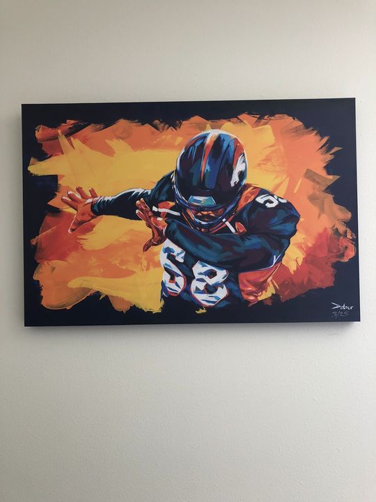 SB 50 MVP Von Miller Denver Broncos Painting by Alvin Fall