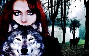 The girl and the wolf