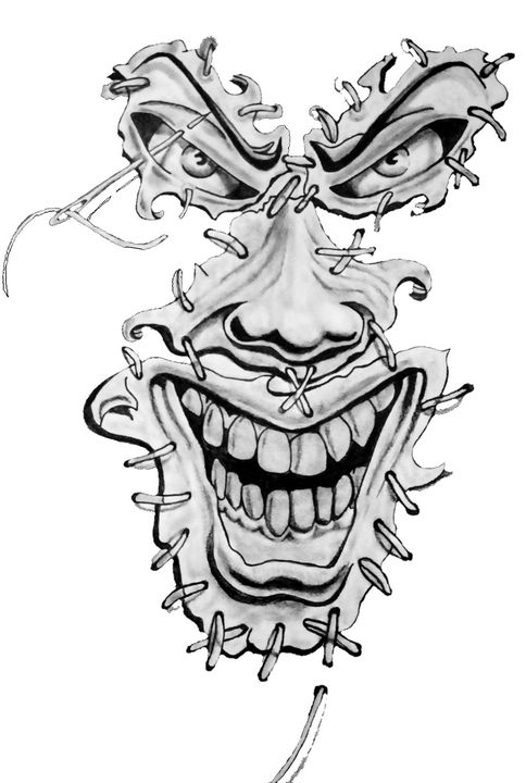 The evil face - Grims pencil art