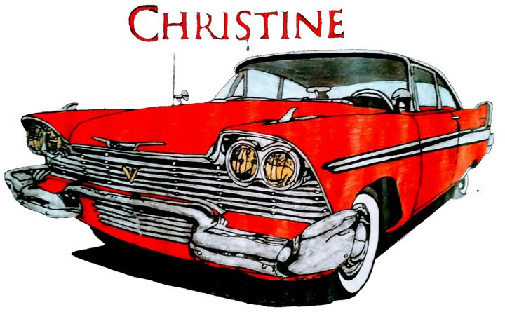 Christine the car - Grims pencil art