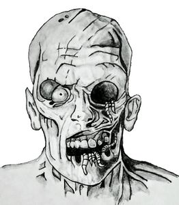 easy pencil drawings of zombies