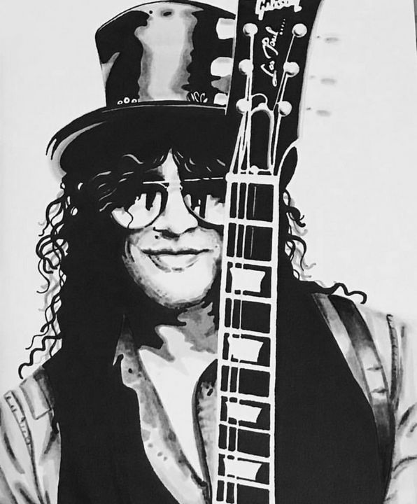 Slash Origina artwork - Kristina Darling - Drawings & Illustration ...