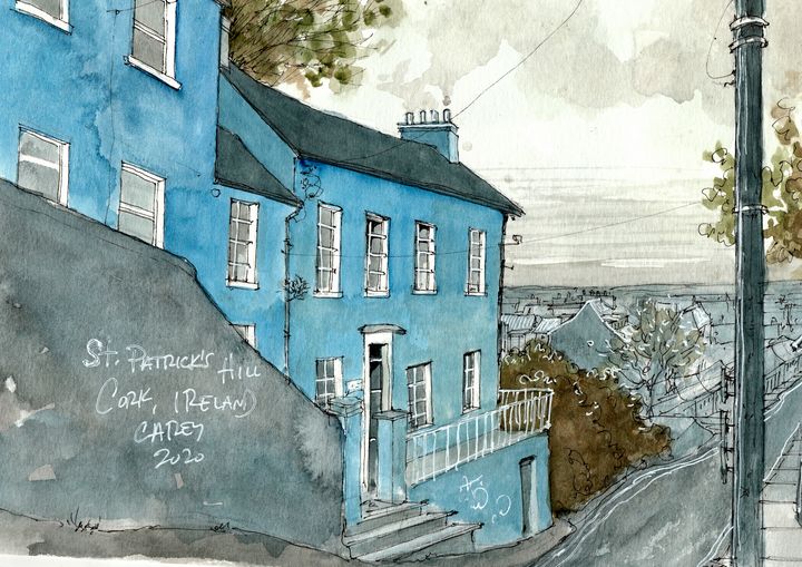 St. Patrick's Hill - Cork, Ireland - Rob Carey Art