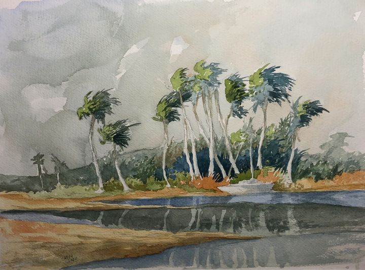 Caribbean Palms - Rob Carey Art