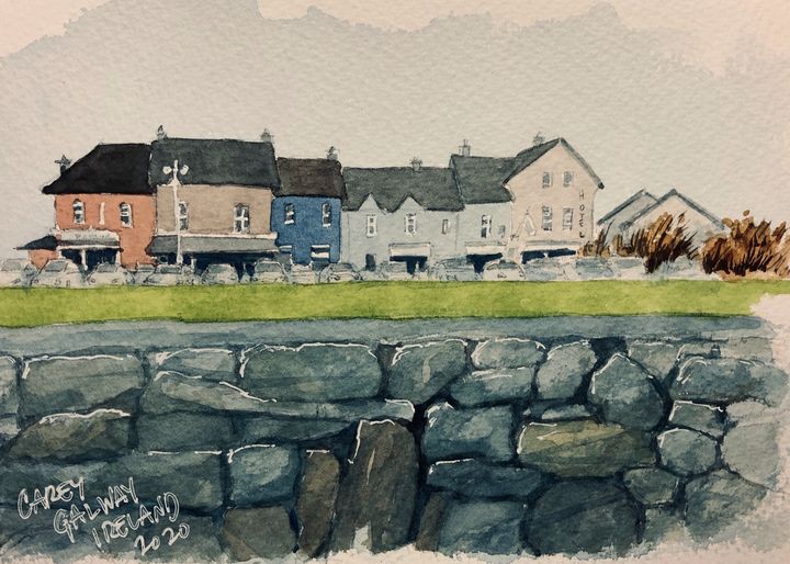 Galway, Ireland Watercolor - Rob Carey Art