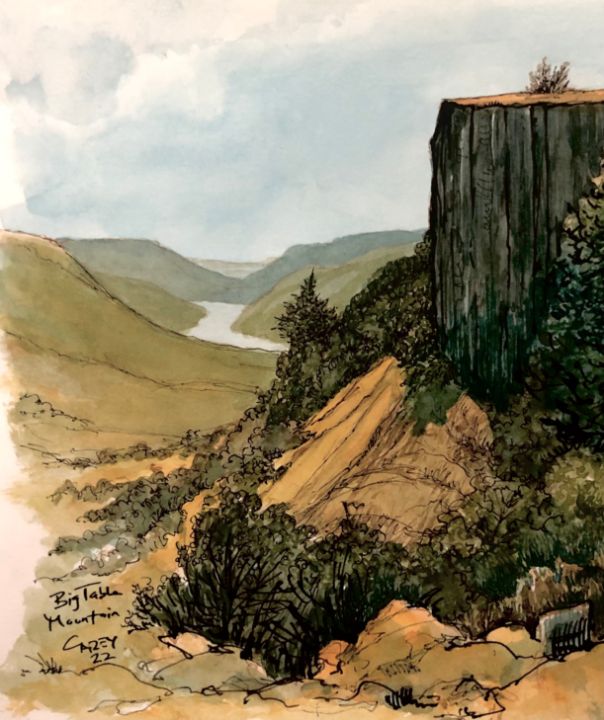 Big Table Mountain - Rob Carey Art