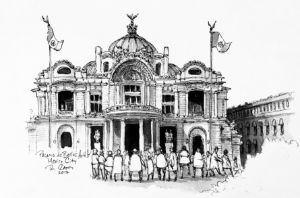 Palacio de Bellas Artes Mexico City - Rob Carey Art
