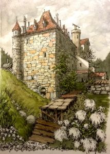 Chateau Ruins - Rob Carey Art